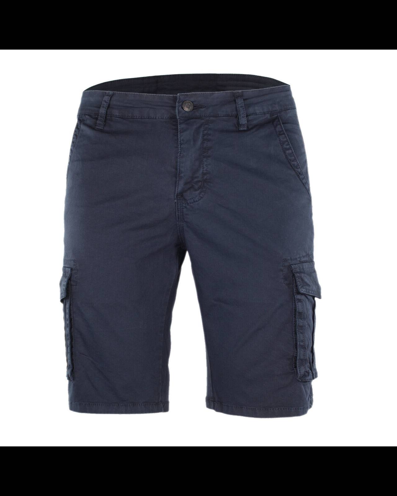 Bermuda Uomo Cotone Shorts Cargo Tasconi Laterali Pantalone Corto Casual Veque