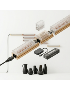 uraStream RGBIC – Barra LED con Diffusore Opalino