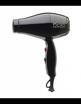 GAMMAPIU’ Asciugacapelli Professionale 500 Compact Light, Phon per Capelli Leggero e Compatto, E.T.C. Technology Asciugatura Profonda, Griglia Rivestita in Tormalina, W1800-2000 (nero)