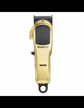 GAMMAPIU' BOOSTED, Clipper Modulare Professionale, Motore Rotativo 7200 Rpm, Lama da 45mm, Batteria al litio, Rialzi professionali a doppio magnete, 3 cover Oro, Rossa, Nera