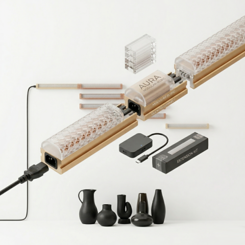 uraStream RGBIC – Barra LED con Diffusore Opalino