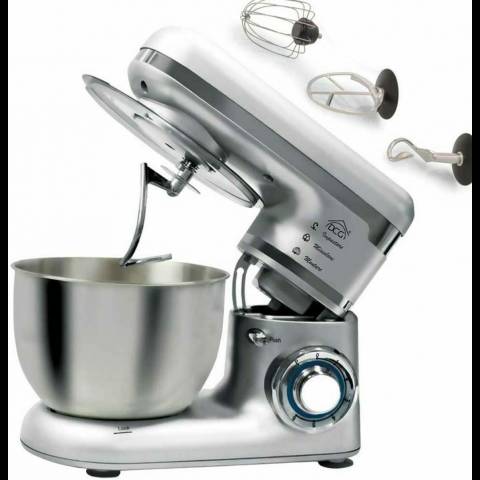 IMPASTATRICE PLANETARIA DCG KM1401 SBATTITORE SILVER 1000W 4,5 LITRI IMPASTATORE