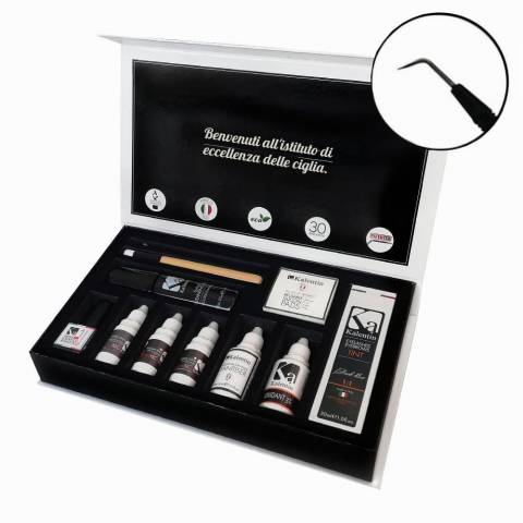 KIT LAMINAZIONE CIGLIA E TINTURA SOPRACCIGLIA 30/35 APPLICAZIONI KALENTIN