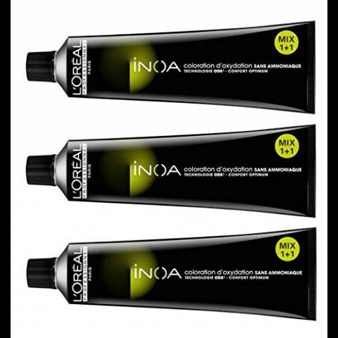 L’Oreal - Tinta senza ammoniaca Inoa n. 8 biondo chiaro 3 x 60
