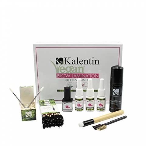 KALENTIN - KIT PRO Laminazione Sopracciglia Professionale VEGANO completo di mousse - 25-30 Applicazioni - KLC LASH LIFT PROFESSIONAL