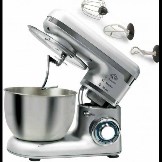 IMPASTATRICE PLANETARIA DCG KM1401 SBATTITORE SILVER 1000W 4,5 LITRI IMPASTATORE