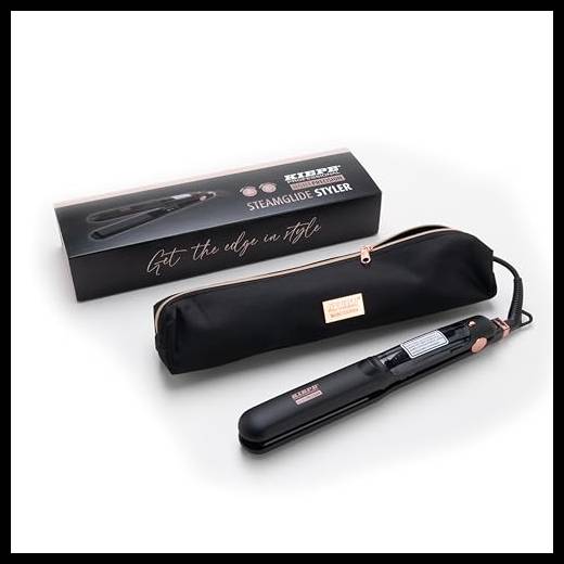 Kiepe 8294 Home Precision Steamglide Styler – Styler delicato a vapore con piastre in ceramica per capelli lisci, lucidi e senza crespi, tecnologia a vapore, temperatura variabile