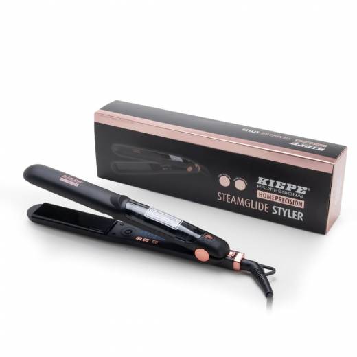Kiepe 8294 Home Precision Steamglide Styler – Styler delicato a vapore con piastre in ceramica per capelli lisci, lucidi e senza crespi, tecnologia a vapore, temperatura variabile