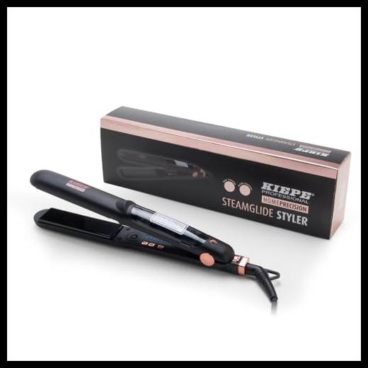Kiepe 8294 Home Precision Steamglide Styler – Styler delicato a vapore con piastre in ceramica per capelli lisci, lucidi e senza crespi, tecnologia a vapore, temperatura variabile