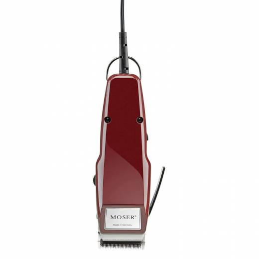 Moser 1400 tagliacapelli professionale con cavo, lame completamente in metallo per un taglio preciso, regolazione della lunghezza di taglio variabile con 5 posizioni bloccabili da 0.7 - 3 mm