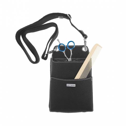 ARTERO Chic custodia porta forbici nero opaco con tracolla