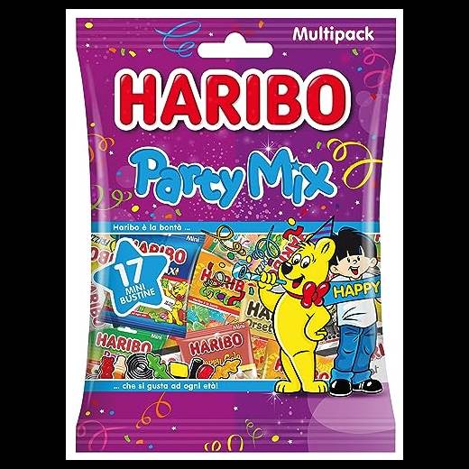 Haribo Party Mix, Caramelle Gommose, Gusto Frutta, 740gr