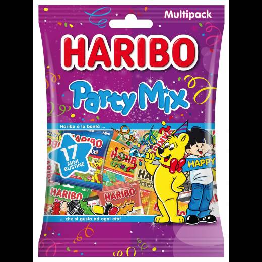 Haribo Party Mix, Caramelle Gommose, Gusto Frutta, 740gr