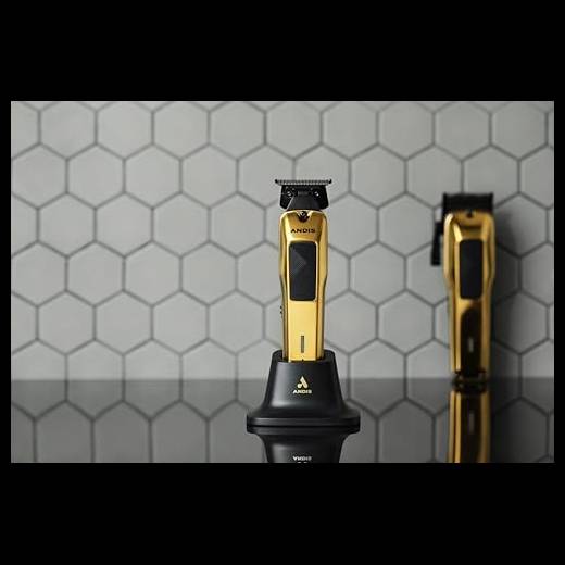 Andis 562119 Phenom Professional Cord/Cordless Lithium-ion elettrico per barba e capelli con supporto di ricarica, oro