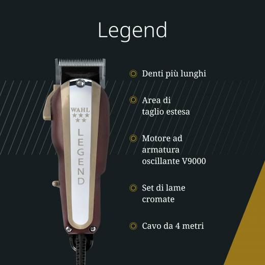 Wahl Legend, Tagliacapelli Professionale per Sfumatura Lunga e Precisa