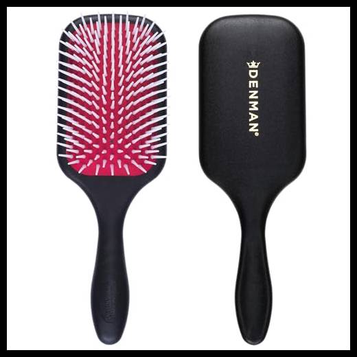 Spazzola piatta Denman per districare e lo styling – Per capelli bagnati o asciutti, ricci, molto ricci, lisci, spessi e lunghi, ideale per donne e uomini, D38