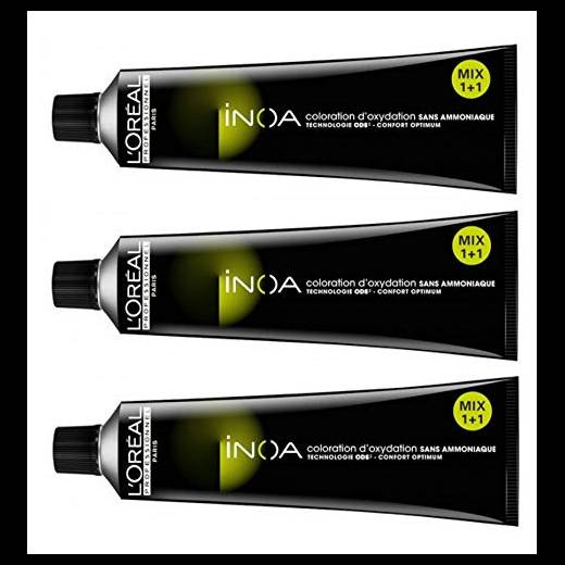 L’Oreal - Tinta senza ammoniaca Inoa n. 8 biondo chiaro 3 x 60