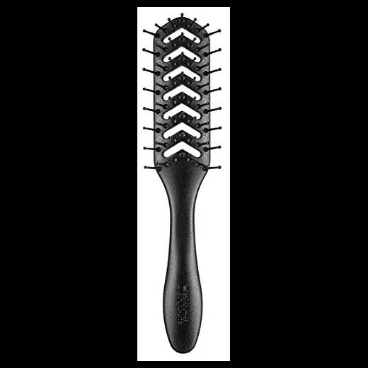 Denman Spazzola Hyflex Vent D200, Nero, 7 File di Dentini