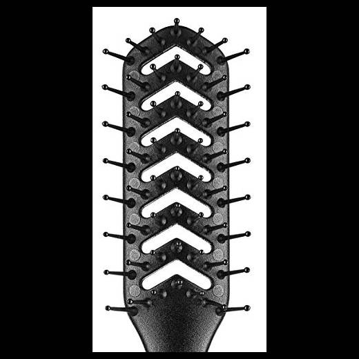 Denman Spazzola Hyflex Vent D200, Nero, 7 File di Dentini