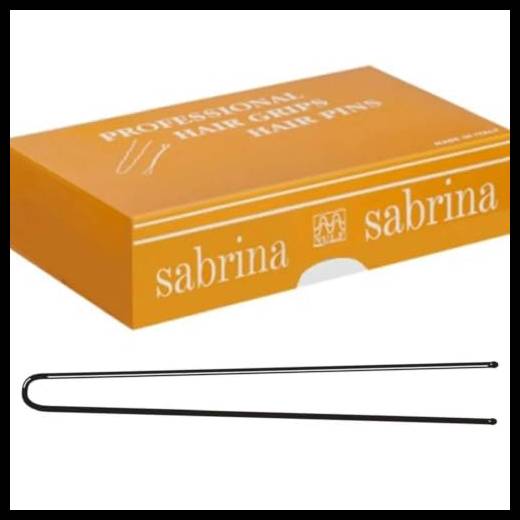 Vulf Sabrina - Scatola di Fermagli Per Capelli n.33 Liscio Nero, 500gr