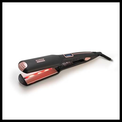 Kiepe 8293 Home Precision Infraredsilk Styler - Piastra per capelli in ceramica a infrarossi con piastre in ceramica per una lisciatura delicata, risultati lucidi e una guida controllata della