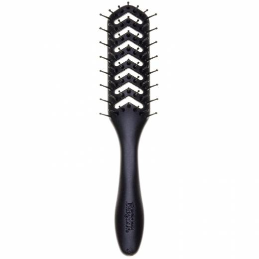 Denman Flexible Vent Brush for Blow Drying - Styling Hair Brush for Wet Dry Curly Thick Straight Hair - For Women and Men (Black), (F200TEPT)