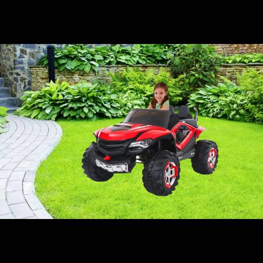 Auto macchina elettrica bambini 12V Sand Shark rosso telecomando BK-B37973-RD