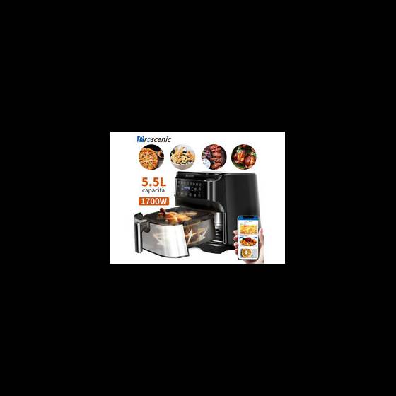 Proscenic Alexa Forno Friggitrice Ad Aria Calda 5,5L LED 1700W Senza Olio Timer