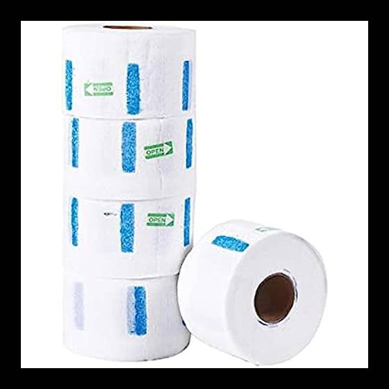 Feisate Carta Collo Barbiere usa e getta, 5 Rotoli - 500 Strisce Carta Collo Parrucchiere Strisce, Bianco