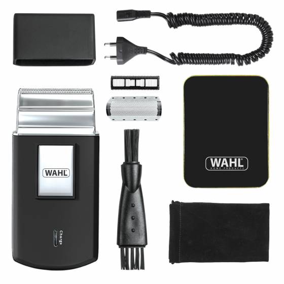 Wahl Travel Shaver, rasoio a lamina compatto ricaricabile da uomo