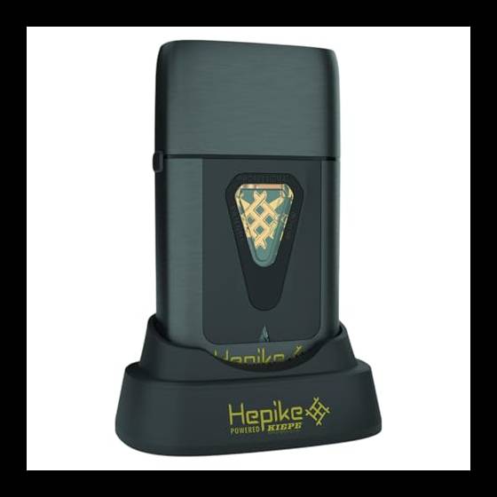 Kiepe Hepike Shaver Series - Rasoio professionale con pellicola in titanio dorato, disinfezione UV, batteria da 2000 mAh, motore ad alto torque e robusta struttura in metallo, caricatore USB-C (oro)