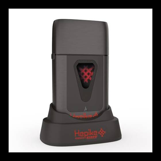 Kiepe Hepike Shaver Series - Rasoio professionale in pellicola di titanio dorato, disinfezione UV, batteria da 2000 mAh, motore torque ad alta velocità e struttura in metallo resistente, caricatore