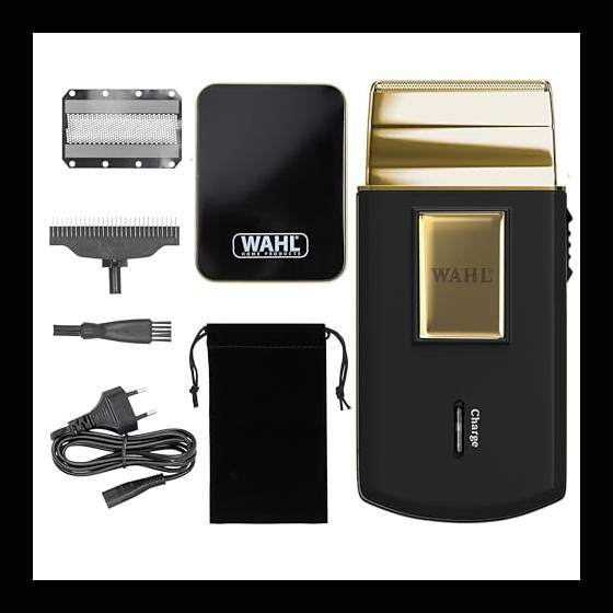Wahl Gold Edition Travel Shaver Rasoio a lamina da uomo