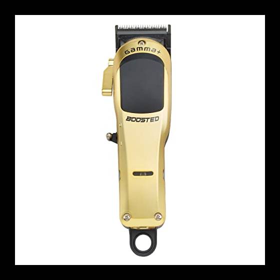 GAMMAPIU' BOOSTED, Clipper Modulare Professionale, Motore Rotativo 7200 Rpm, Lama da 45mm, Batteria al litio, Rialzi professionali a doppio magnete, 3 cover Oro, Rossa, Nera