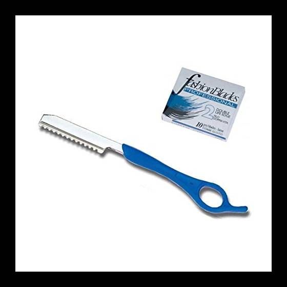 RASOIO SFILZINO + 10 LAME DI RICAMBIO PER CAPELLI PROFESSIONALE KIEPE SLIM