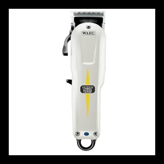 Wahl Cordless Super Taper - Tagliacapelli professionale senza cavo - Per tagliare grandi quantità di capelli e sfumatura - nero/bianco