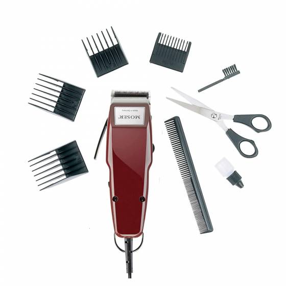 Moser 1400 Tosatrice Capelli Type Tagliacapelli Parrucchiere Barbiera, Acciaio Inossidabile, 1 Unità