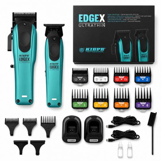 Kiepe EDGEX Ultrathin – Tagliacapelli e Rifinitore Professionale Uomo, Zero Gap, Motore Brushless, Senza Fili
