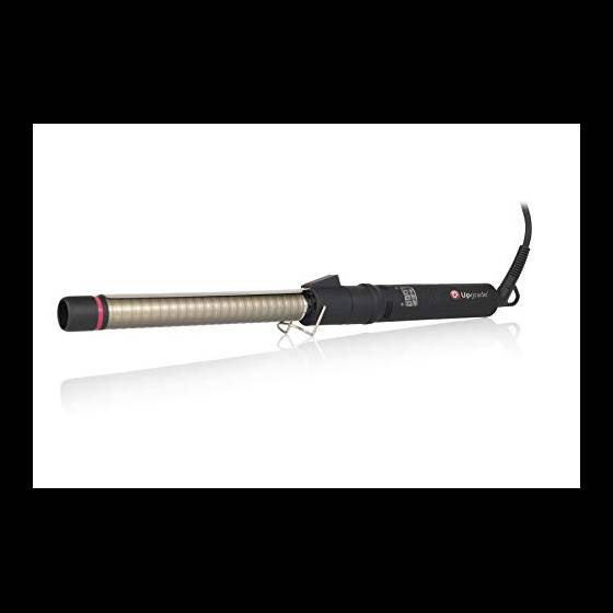 Upgrade - Ferro Arricciacapelli Rotante in Titanio con Pinza Rolling 28 mm - Curling Iron Professionale Stretto per Capelli Ricci