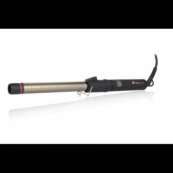 Upgrade - Ferro Arricciacapelli Rotante in Titanio con Pinza Rolling 28 mm - Curling Iron Professionale Stretto per Capelli Ricci