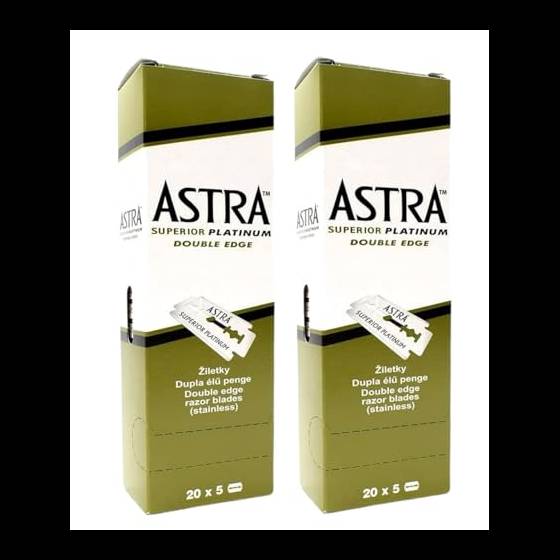 Razor Blades Club - Lamette da Barba Astra Platinum, 200 pezzi