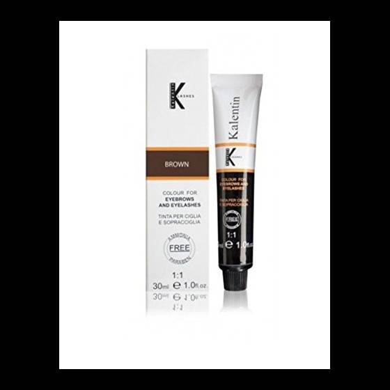 Kit lashes tinta sopracciglia e ciglia professionale senza ammoniaca e senza parabeni catano brown tubo 30ml + emulsione ossidante attivatore 30ml