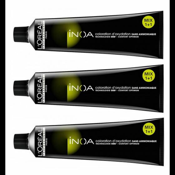 L’Oreal - Tinta senza ammoniaca Inoa n. 8 biondo chiaro 3 x 60