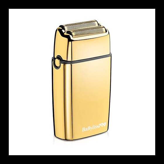 BaBylissPRO FXFS2G FOILFX02 - Rasoio elettrico con lamina dorata in metallo, senza fili