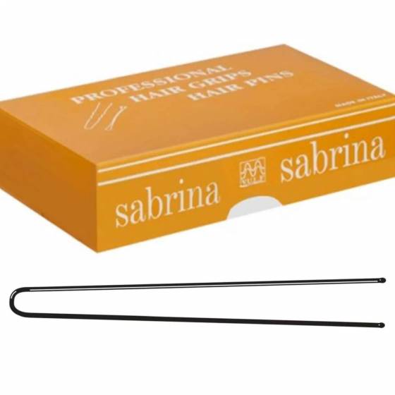 Vulf Sabrina - Scatola di Fermagli Per Capelli n.33 Liscio Nero, 500gr