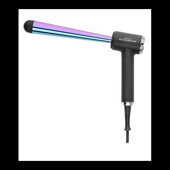 GAMMAPIU’ Ferro Arricciacapelli Professionale Korner XL Rainbow, 4 Temperature Regolabili, Onde Larghe e Strette, Effetto Mosso a Lungo, Riscaldamento Rapido, Autospegnimento dopo 60'